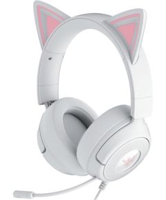 Razer Gaming Headset Kraken Kitty V3 X Wired Over-Ear Microphone White Austiņas