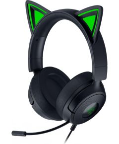 Razer Gaming Headset Kraken Kitty V3 X Wired Over-Ear Microphone Black Austiņas