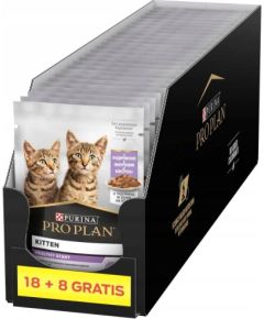 PURINA Pro Plan Kitten Health Start with turkey in sauce - wet cat food - 26x85g (18 + 8 GRATIS) Kaķu konservi