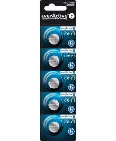Lithium battery mini everActive CR1616 - blister 5 pcs. Baterijas un akumulatori