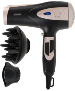 Adler Mesko MS 2287 hair dryer 2400 W Black, Champagne Matu fēni