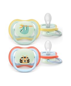 Philips Avent māneklītis Ultra Air Night, NEUTRAL 0-6M, (2gab) - SCF376/24 Пустышки / Соски