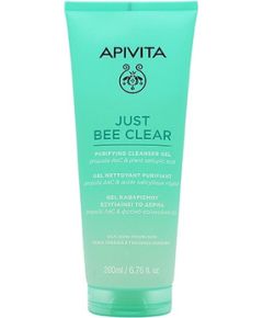 Apivita Just Bee Clear - Čisticí pleťový gel proti akné 200ml Духи и косметика