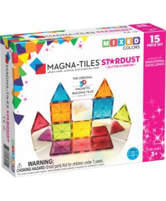 MAGNA-TILES Magnētiskais konstruktors "Zvaigžņu putekļi", 15 gab. Konstruktori 