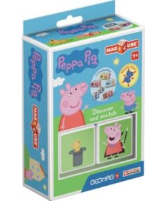 Trefl GEOMAG MagiCube Świnka Peppa / Peppa Pig - klocki magnetyczne 2el. G047 Konstruktori 