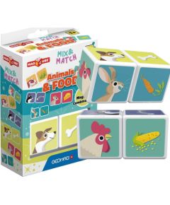 Trefl GEOMAG MagiCube Mix & Match Pokarm zwierząt - klocki magnetyczne 2el. G117 Konstruktori 