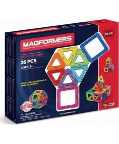 Magformers Klocki Basic 26el. (005-30877) Konstruktori 