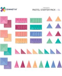 Trefl CONNETIX Pastel Starter Pack 64 el klocki magnetyczne 3+ Konstruktori 