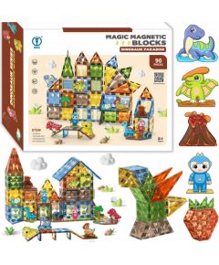 BK2 KLOCKI MAGNETYCZNE DIAMENTOWE         DINOZAURY 90 EL Konstruktori 