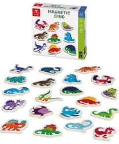 Viga Magnetyczne drewniane magnesy Dinozaury 20 sztuk Konstruktori 