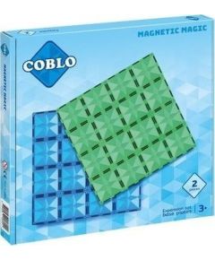 Klocki magnetyczne 2 płyty 30x30 cm Konstruktori 