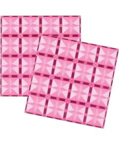 Klocki magnetyczne 2 p?yty r?owe 30x30 cm Konstruktori 