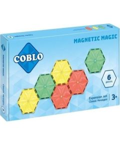 Klocki magnetyczne 6 p?yt hexagon 14cm Konstruktori 