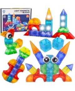 Jokomisiada Klocki magnetyczne 3D Podświetlane klocki magnetyczne 64 ele ZA5240 Konstruktori 
