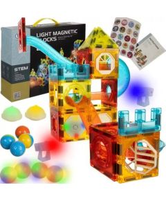 Kruzzel Klocki magnetyczne- tor 77el. Kruzzel 22684 Konstruktori 