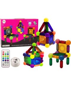 LeanToys Zestaw Klocków Magnetycznych Z Podświetleniem 32 Elementy Konstruktori 
