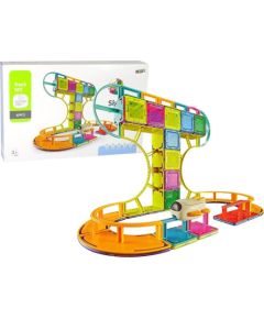 LeanToys Magnetyczne Klocki Konstrukcyjne Podniebny Tor 62 Elementów Konstruktori 