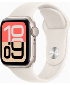 Apple Watch SE 3 GPS 40mm Starlight Aluminium Case with Starlight Sport Band - S/M Smart-Watch Умные часы