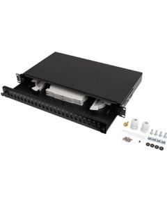 Lanberg Rackmount 19" 1U Fiber Patch panel 24xSC Simplex/24XLC Duplex Black + Accessories Lanberg Серверы и компоненты серверов