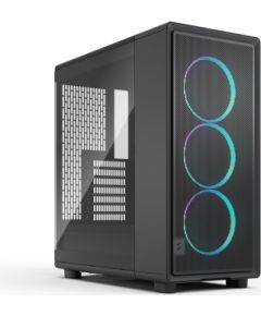 Fractal Design Case Epoch Black TG RGB Light Tint ATX Power supply included No Datoru korpusi