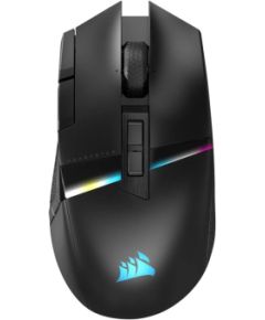 Corsair Gaming Mouse DARKSTAR RGB MMO Wireless Gaming Mouse Gaming Mouse 2.4GHz, Bluetooth, USB 2.0 Black Peles, ievadierīces