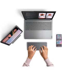 Lenovo Accessories Multi-Device Wireless Keyboard (US-ENG) Lenovo Lenovo Tab Keyboard Olympia Lenovo Multi-Device Wireless Keyboard  (US-ENG) Luna Grey Standard Wireless English USB-C and Bluetooth Клавиатуры