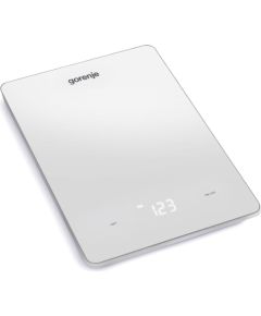 Gorenje KT10LBW White Countertop Rectangle Electronic kitchen scale Svari (virtuves)
