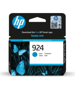 HP 924 (4K0U3NE) Ink Cartridge, Cyan Tintes printeru izejmateriāli