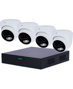 Uniarch 5MP IP videonovērošanas komplekts ar PoE (NVR + 4 kupola kameras) Videonovērošanas Komplekti