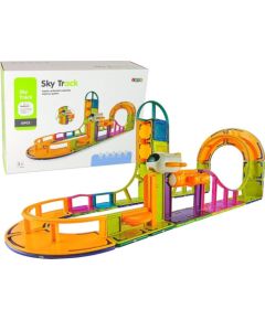 LeanToys Magnetyczne Klocki Konstrukcyjne Podniebny Tor 61 Elementów Konstruktori 