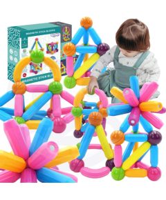 Woopie WOOPIE Magnetyczne Klocki Konstrukcyjne Edukacyjne Duże Grube 28 el. Konstruktori 