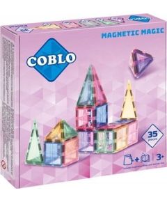 Magnetyczne klocki konstrukcyjne Pastel 35 el. Konstruktori 