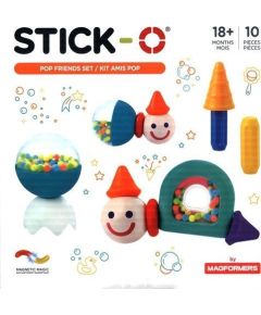 Magformers STICK-O PRZYJACIELE Z GRZECHOTKAMI 10 EL. Konstruktori 