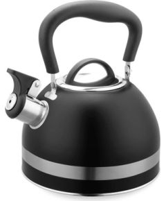 Maestro MR-1336 (MR-1336-BLACK) kettle 1.8 L Black Tējkannas (ar svilpi)