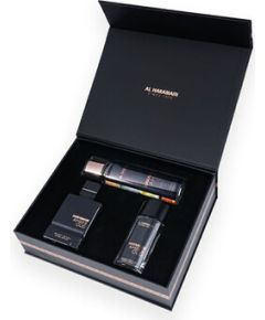 Al Haramain Amber Oud Private Edition Dárková sada EDP 75 ml, EDP 30 ml a tělový závoj 250 ml 75ml Dāvanu komplekti