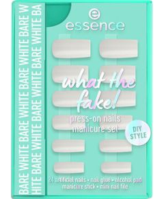 Essence What the Fake! Press-On 04 Bare White - Sada s umělými nehty Smaržas - NESAKĀRTOTS