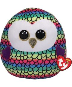 TY Squish-a-Boos Owen wielobarwna sowa 22cm Mīkstās rotaļlietas
