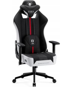 Diablo Chairs Materiałowy Fotel Diablo X-Player 2.0 Small: Biało-czarny Biroja krēsli