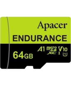 Apacer  Endurance V30 A1, 64GB, micro SDXC, AP64GEDM1D05-R, UHS-I U3 (Class 10) Jaunumi - Datori