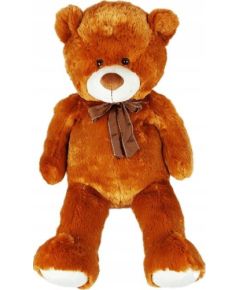 Madej Maskotka Miś pluszowy z kokardką 100 cm brązowy Mīkstās rotaļlietas