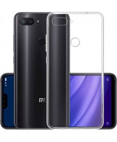 Fusion Ultra Back Case 1 mm izturīgs silikona aizsargapvalks Xiaomi Mi 8 Lite caurspīdīgs Neoriģinālie Maciņi