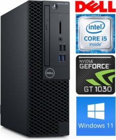 DELL 3060 SFF i5-8500 16GB 256SSD M.2 NVME GT1030 2GB DVD WIN11Pro Atjaunoti personālie datori