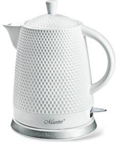 Czajnik elektryczny ceramiczny 1,5L 1500W MR-069-WHITE MAESTRO Tējkannas (elektriskās)