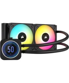 Corsair CW-9060074-WW computer cooling system Processor All-in-one liquid cooler 12 cm Black 1 pc(s) Procesoru dzesēšana