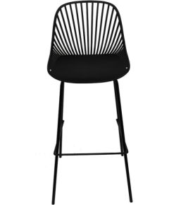 Bāra krēsls SALERNO 48.5x46xH103cm melns Jaunumi -Dārzam