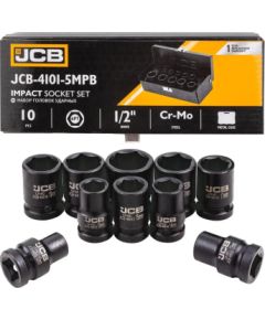 Triecienuzgaļu komplekts JCB 4101-5MPB; 1/2''; 10 gab. Mehāniskie instrumenti