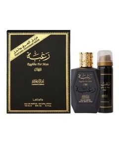 Lattafa Raghba For Men Gift set EDP 100 ml and deospray 50 ml 100ml Dāvanu komplekti