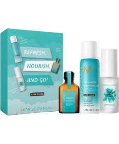 Moroccanoil Refresh, Nourish and Go-Dark Tones Set - Dárková sada Духи и косметика
