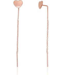 Sudraba auskari #2204277(PAu-R), Sudrabs 925°, sarkanais zelts (pārklājums), 1 gr. Klipši un citi auskari