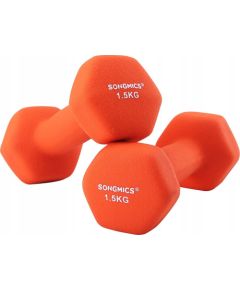 Songmics Zestaw 2 hantli, 2 x 1,5 ciężarki z neoprenu antypośli Jaunumi - Sports